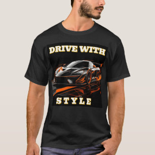 🏎️ スタイリッシュにドライブ レーシングカー スピード モーショングラフ Tシャツ