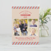 スタイリッシュに郵送されたホリデーフォトカード シーズンカード (スタンド正面)