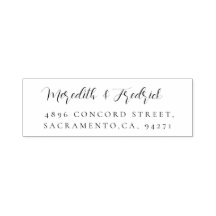 スタイリッシュの結婚差出人住所Chic Script