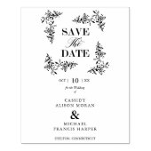 スタイリッシュの結婚救モダンDate Branchesのフレーム ラバースタンプ (インプリント)