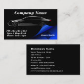 スタイリッシュはっきりしたエレガント自動車EU 名刺 (正面/裏面)