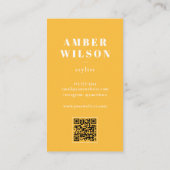 スタイリッシュはっきりしたクールユニークモダンタイポグラフィ 名刺 (裏面)