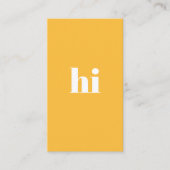 スタイリッシュはっきりしたクールユニークモダンタイポグラフィ 名刺 (正面)