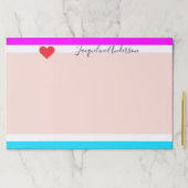 スタイリッシュはっきりしたモダンパーソナライズされた名シッカッコいいク ペーパーパッド (インサイチュ)