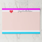 スタイリッシュはっきりしたモダンパーソナライズされた名シッカッコいいク ペーパーパッド (正面)