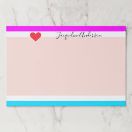 スタイリッシュはっきりしたモダンパーソナライズされた名シッカッコいいク ペーパーパッド