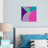 スタイリッシュはっきりしたモダン抽象芸術金ゴールド 箔ポスター (インサイチュ (寝室))