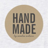 スタイリッシュはっきりした素朴手作りフェイククラフト ラベル (デザイン2)