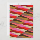 スタイリッシュはっきりした 60s幾何縁ど学パーソナライズされた  ノートカード (裏面)