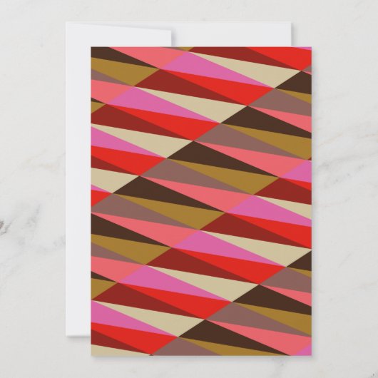 スタイリッシュはっきりした 60s幾何縁ど学パーソナライズされた  ノートカード (裏面)