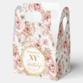 スタイリッシュほこりっぽいピンク色の誕生日お気に入り箱 フェイバーボックス (オープン)