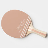 スタイリッシュほこフェミニンのバラモノグラムストライプの 卓球ラケット (横)