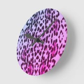 スタイリッシュアニマルプリント時計 ラウンド壁時計 (傾斜)