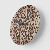 スタイリッシュアニマルプリント時計 ラウンド壁時計 (傾斜)