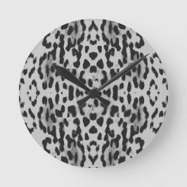 スタイリッシュアニマルプリント時計 ラウンド壁時計