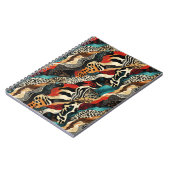 スタイリッシュアニマルプリント融合デザイン ノートブック (左側)