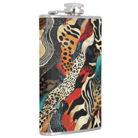 スタイリッシュアニマルプリント融合デザイン フラスク (右)