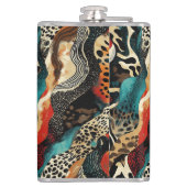 スタイリッシュアニマルプリント融合デザイン フラスク (裏面)