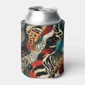スタイリッシュアニマルプリント融合デザイン 缶クーラー (缶正面)