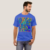 スタイリッシュアートパターンフォーム Tシャツ (正面フル)