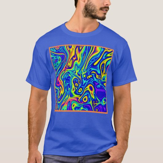 スタイリッシュアートパターンフォーム Tシャツ (正面)