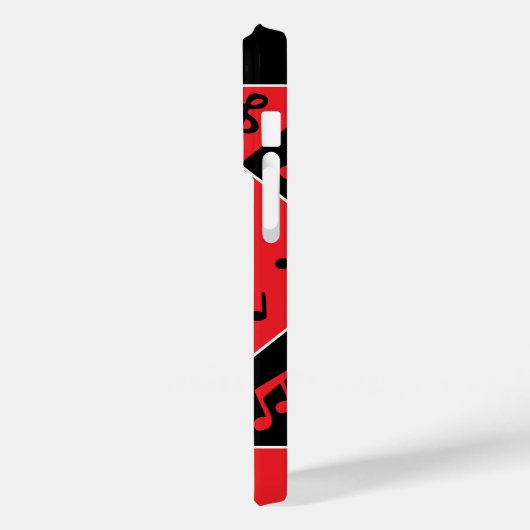 スタイリッシュアールデコノート赤白黒 Case-Mate iPhoneケース (裏面 / 左)