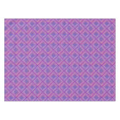 スタイリッシュアールヌーボーモダンパープルラベンダーパターン テーブルクロス (正面(横))