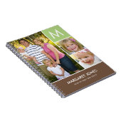 スタイリッシュイニシャルパーソナライズされた帳 ノートブック (右側)