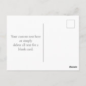 スタイリッシュエレガントありがとう |金ゴールド文字とストライプ ポストカード (裏面)