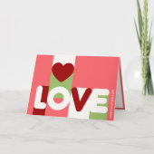 スタイリッシュエレガントなLOVEグリーティングカード シーズンカード (正面)