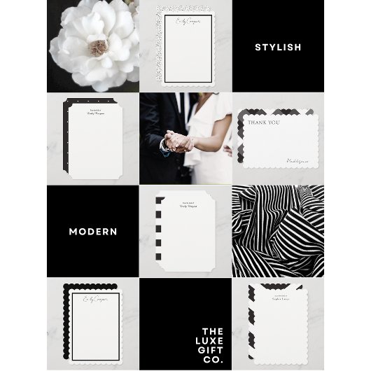 スタイリッシュエレガントシンプルピ縁どク水玉模様 ノートカード