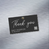 スタイリッシュエレガントシンプル金ゴールドハート業務との マグネット名刺 (インサイチュ)