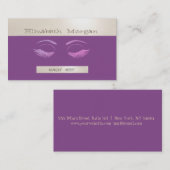 スタイリッシュエレガントストライプのキラキラ光 名刺 (正面/裏面)