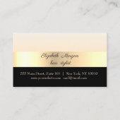 スタイリッシュエレガントストライプの,金ゴールド，黒，ロイヤリティカード ロイヤリティカード (裏面)