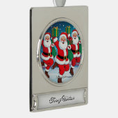 スタイリッシュエレガントモダンシンプルユニークレトロヴィンテージ シルバープレートバナーオーナメント (右)