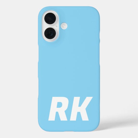 スタイリッシュエレガントモダン名ミニマル無地のBlue。 Case-Mate iPhoneケース (裏面)