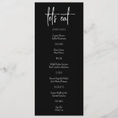 スタイリッシュエレガントモダン名前をカスタムする結婚のメニュー メニュー (正面)