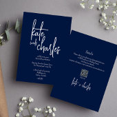 スタイリッシュエレガントモダン名前をカスタムする 招待状