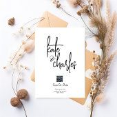 スタイリッシュエレガントモダン名前をカスタムする 招待状