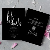 スタイリッシュエレガントモダン名前をカスタムする 招待状