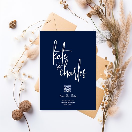 スタイリッシュエレガントモダン名前をカスタムする 招待状