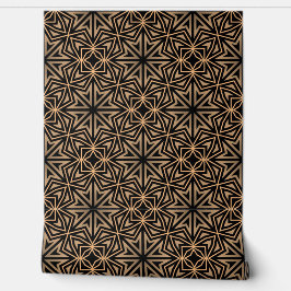 スタイリッシュエレガントレトロ幾何学的クラッシデコブラウン 壁紙