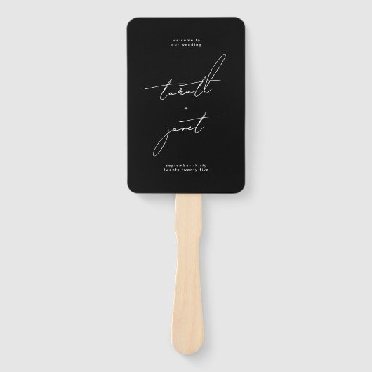 スタイリッシュエレガント名前をカスタムする式 ハンドファン (正面)