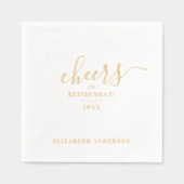 スタイリッシュエレガント応援 箔ナプキン (正面)