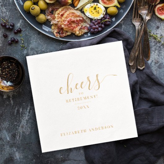 スタイリッシュエレガント応援 箔ナプキン