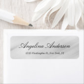 スタイリッシュエレガント書モダン灰色 ラベル (インサイチュ)