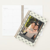 スタイリッシュエレガント白黒線カスタム写真 プランナー手帳 (ディスプレー)