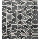 スタイリッシュエレガント白黒 シャワーカーテン (正面)