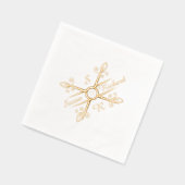 スタイリッシュエレガント結婚の 箔ナプキン (左)