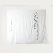 スタイリッシュエレガント結婚豪華な背景 タペストリー (正面(横))